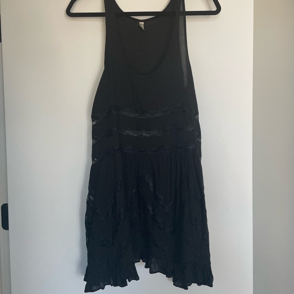Free People Lace Polka Dot Dress